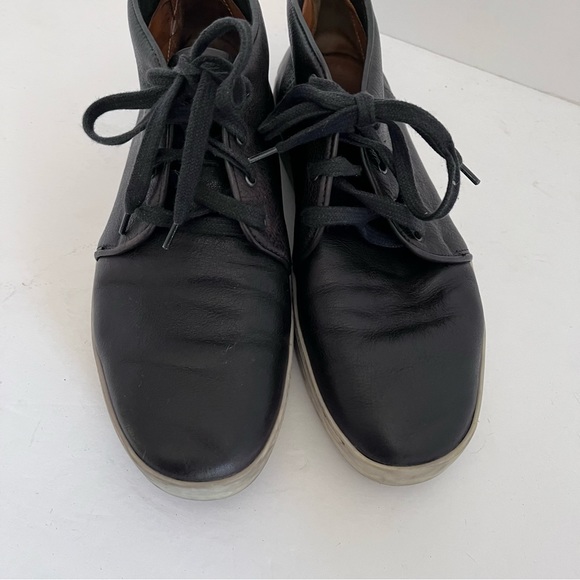 Rag & Bone Men’s 9 Euro 42 Black Leather Kent Sneakers - Picture 3 of 12